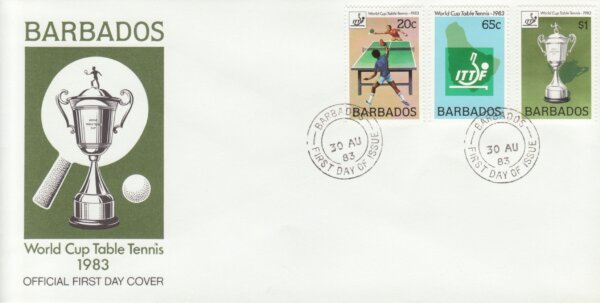Barbados 1983 | World Cup Table Tennis FDC