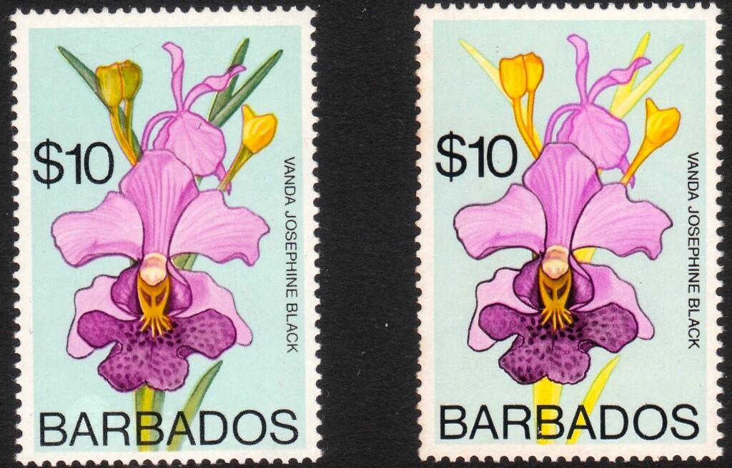 Barbados SG524 and 524a
