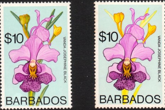 Barbados SG524 and 524a