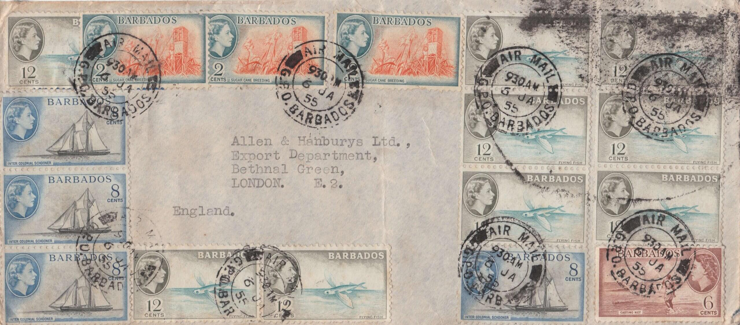 Barbados 1955 AIr Mail