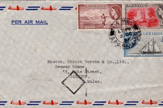 Barbados commercial air mail cover
