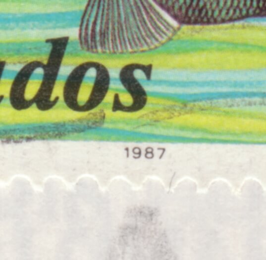 Barbados 75c Sargent Major stamp 1987