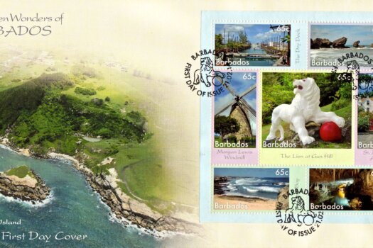 7 Wonders of Barbados Mini Sheet FDC