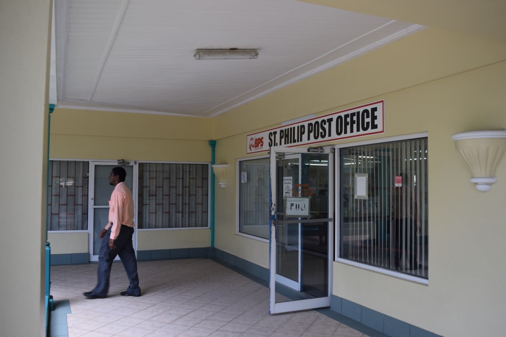 The entrance to St Philip Post Office, Barbados