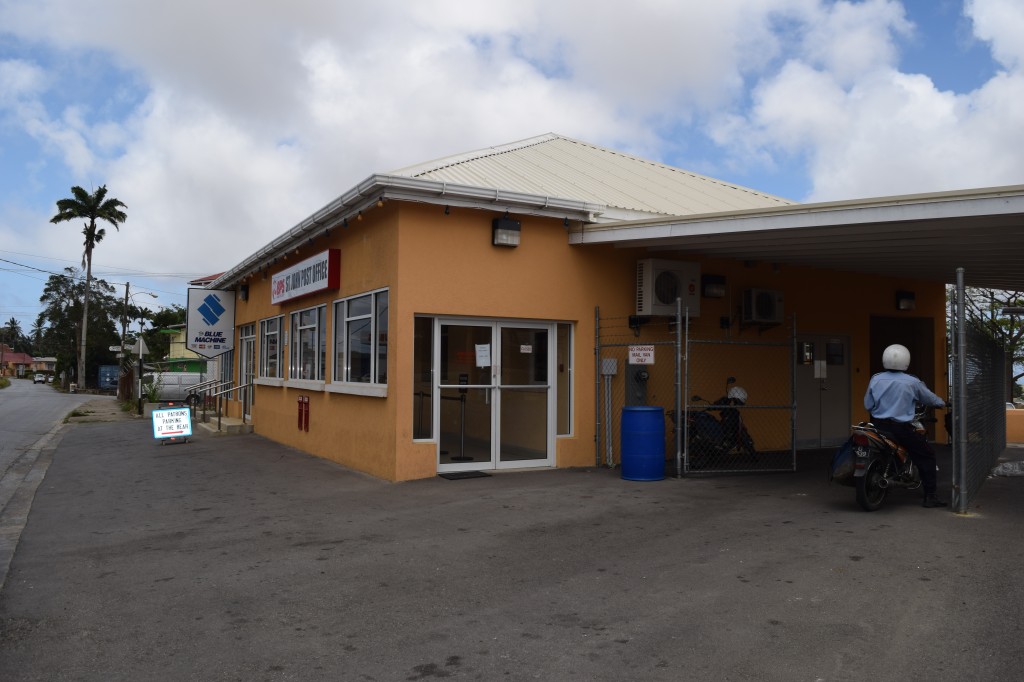 St John Post Office, Barbados - closed for lunch!