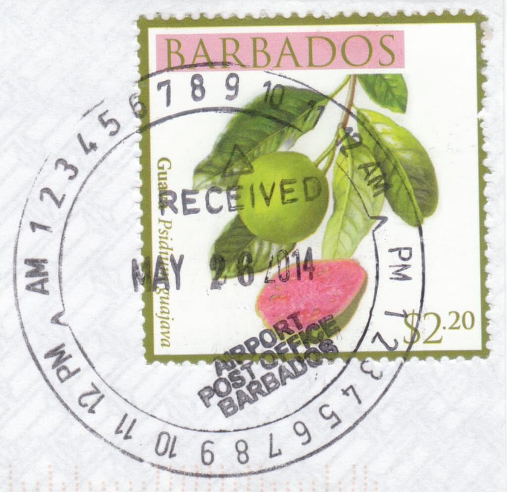 Cancel from GAIA Post Office, Barbados