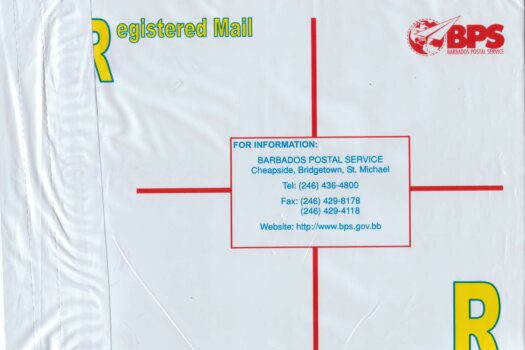 Registered Envelope from Bridgetown Barbados