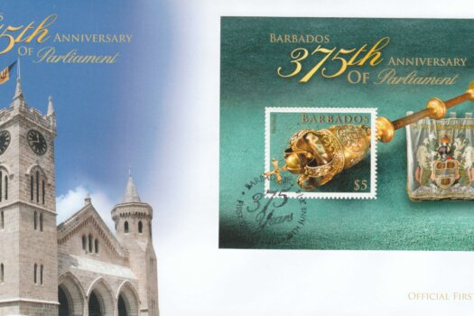 The 375th Anniversary of Parliament in Barbados Mini Sheet First Day Cover