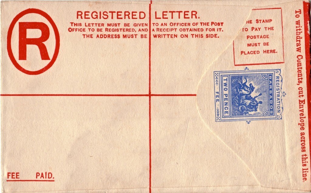 Barbados Registered Letter 1902