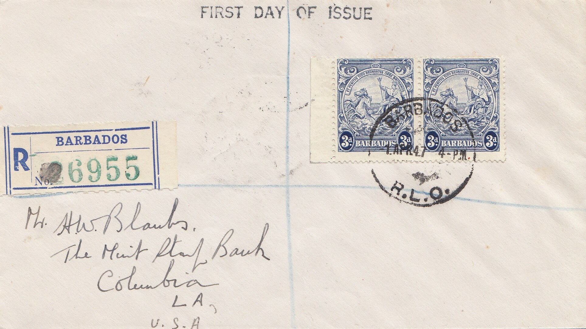 Barbados SG252c on First Day Cover