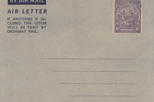 Barbados Air Letter form 1949