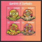 Barbados SGMS1430 Gardens of Barbados mini sheet