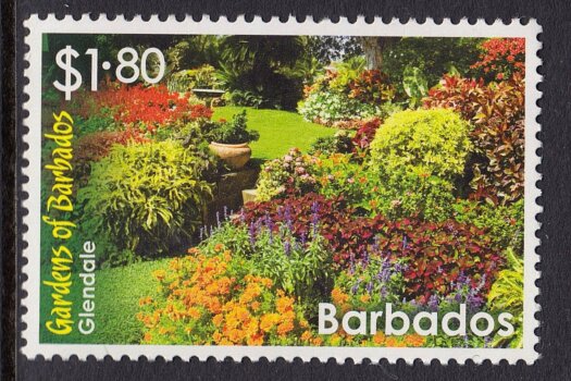 Glendale Gardens stamp, barbados