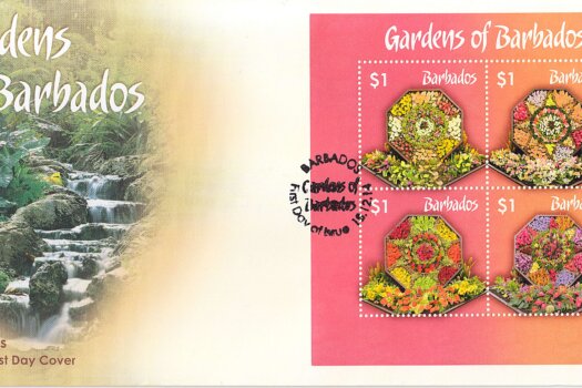 The Gardens of Barbados ~ Mini Sheet First Day Cover