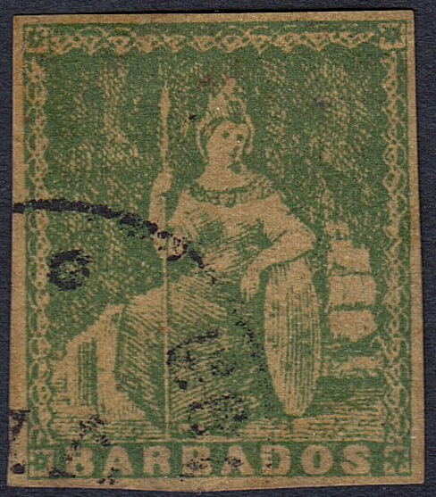 Forged Barbados Stamp