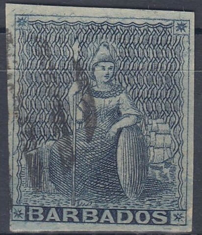 Forged Barbados Stamp