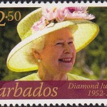 Queen Elizabeth II Diamond Jubilee - $2.50 - Barbados SG1386