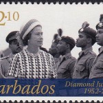 Queen Elizabeth II Diamond Jubilee - $2.10 - Barbados SG1385