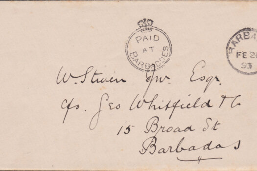 Barbados Crowned Circle cover 1893