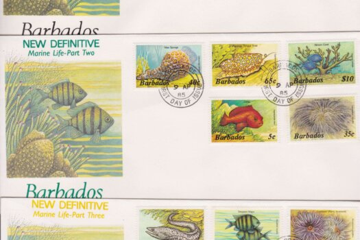 Barbados Marine Life Definitives FDC (3)