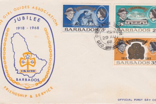 Barbados Girl Guides Association Jubilee FDC