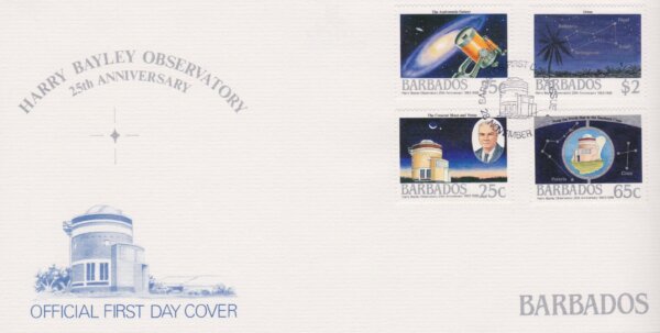 Barbados 1988 Harry Bayley Observatory 25th Anniversary FDC