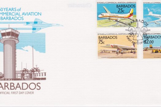 Barbados 1989 50 Years of Commercial Aviation FDC