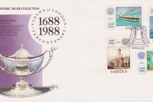 Barbados 1988 Lloyds of London Tercentenary FDC