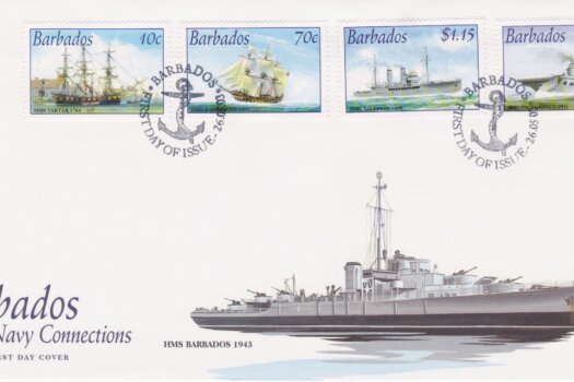Barbados Royal Navy Connections FDC