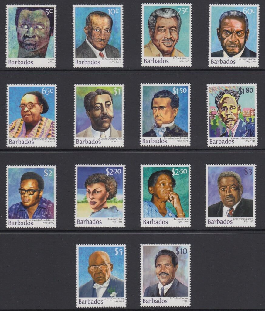 Builders of Barbados definitives 2016