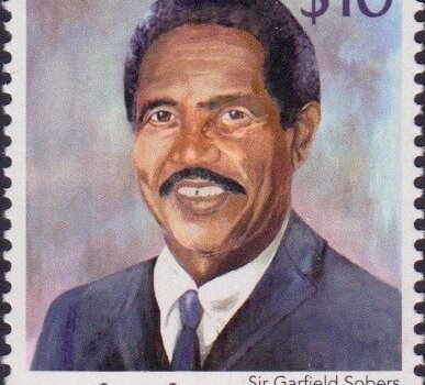 Builders of Barbados - Sir Garfield Sobers $10 - Barbados Stamps