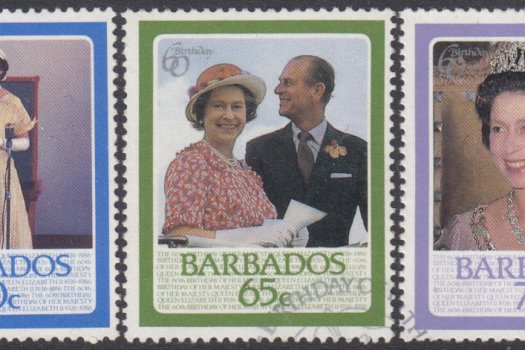 Barbados SG 810-814 | 60th Birthday of QEII (Used)