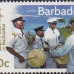 Landships of Barbados - 10c stamp - A Landship Tuk Band 1970's