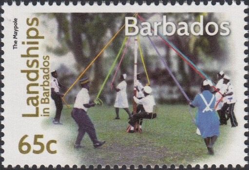 Landships of Barbados 65c stamp