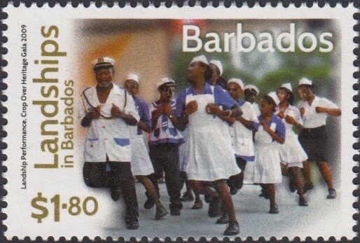 Landships of Barbados - $1.80 stamp - Landship Performance Crop Over Heritage Gala 2009