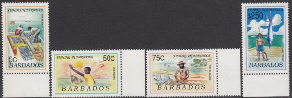 Barbados SG 952-955 | Fishing in Barbados