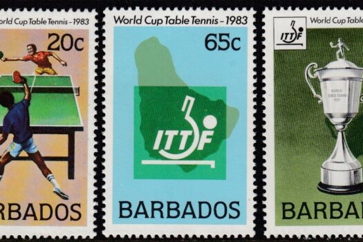 Barbados SG 734-736 | Table Tennis