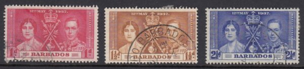 Barbados SG245-247 | Coronation
