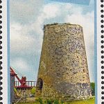 Windmills of Barbados - Barbados SG1433 | St Nicholas Abbey Windmill $2.20 stamp