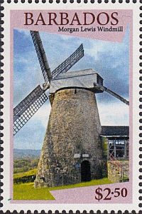 Windmills of Barbados - Barbados SG1434 | Morgan Lewis WIndmill $2.50 stamp