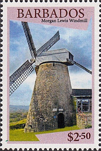 Barbados SG1434 | Morgan Lewis Windmill $2.50 stamp