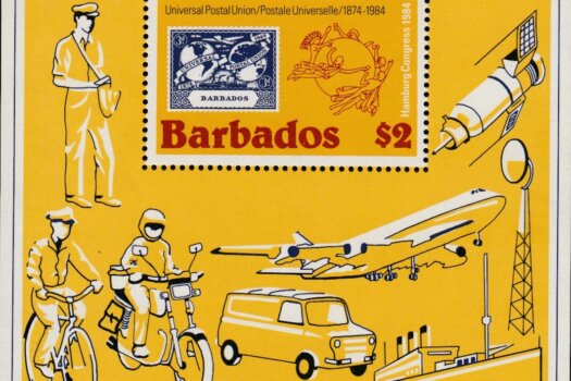 Barbados SGMS754 | UPU $2 Mini Sheet