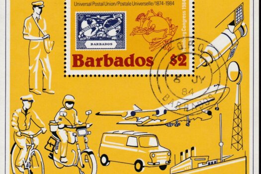 Barbados SGMS754 | UPU $2 Mini Sheet