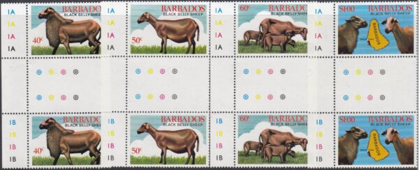 Barbados SG693-696 | Black Belly Sheep