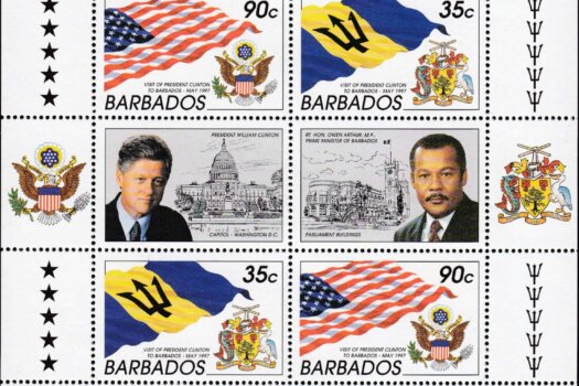 Barbados SGMS1105-06 | Visit of President Clinton to Barbados 1997