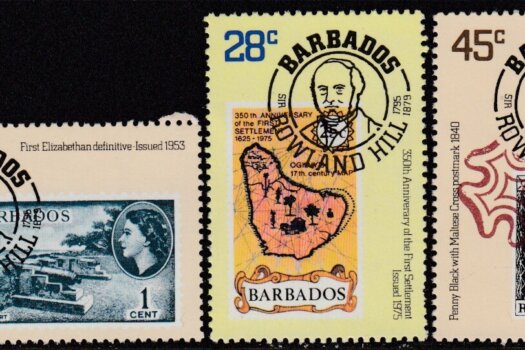 Barbados SG617-619 | Death Centenary of Sir Rowland Hill