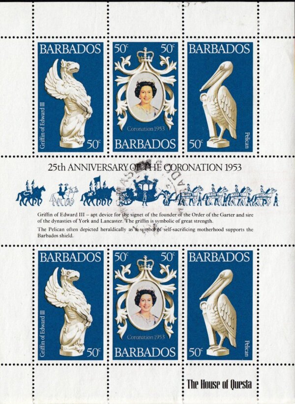 Barbados 597-599 | 25th Anniversary of Coronation