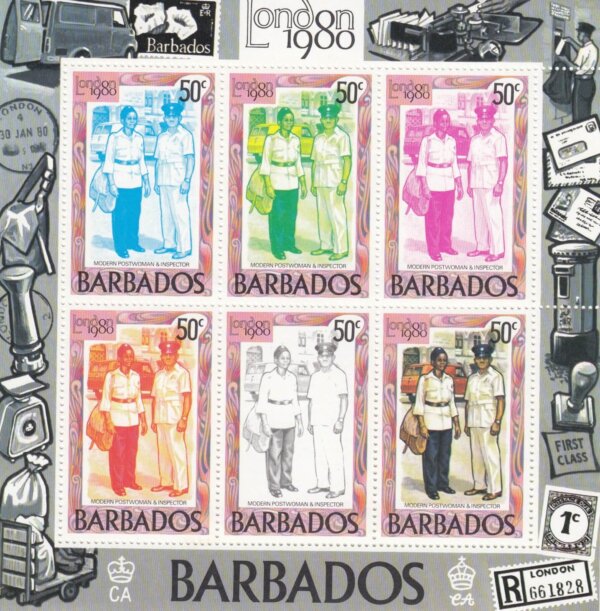 Barbados SGMS659b | London 1980 International Stamp Exhibition