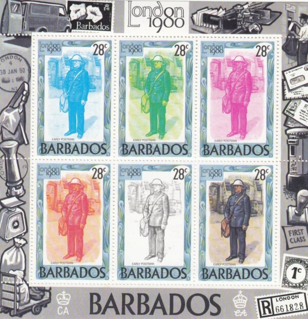 Barbados SGMS659a | London 1980 International Stamp Exhibition