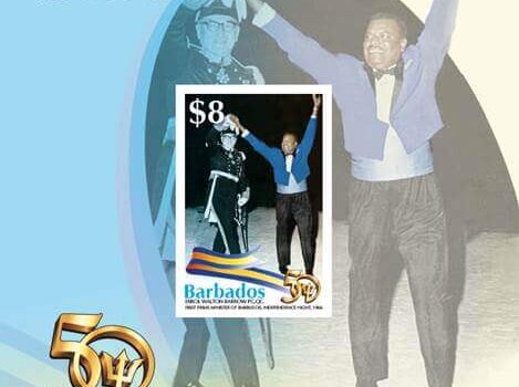 Barbados Stamps 50th Anniversary of Independence $8 Mini Sheet